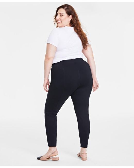 On 34th Blue Plus Size Ponte