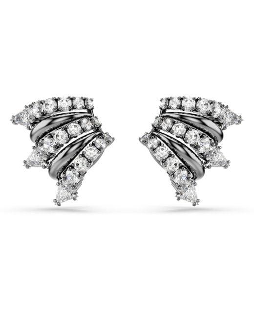 Swarovski Metallic Sublima Ruthenium Plated Ear Cuffs