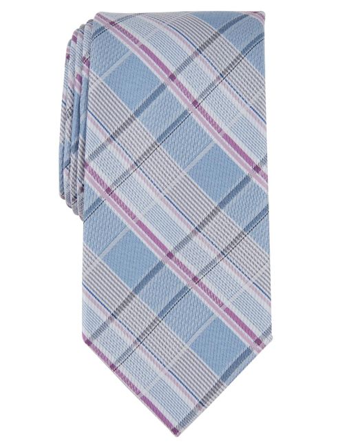 Michael Kors Blue Sutton Plaid Tie for men