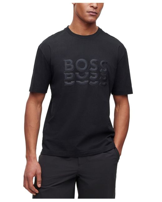 BOSS - Cotton-jersey T-shirt in a regular fit