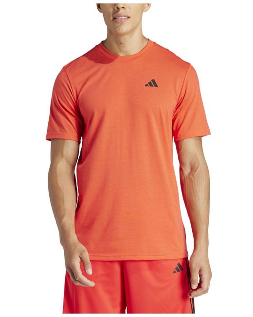 Adidas Red Essentials Feel Ready Logo Training T-shirt for men
