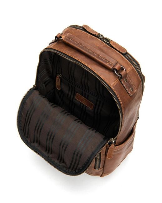 Frye Brown Logan Backpack for men