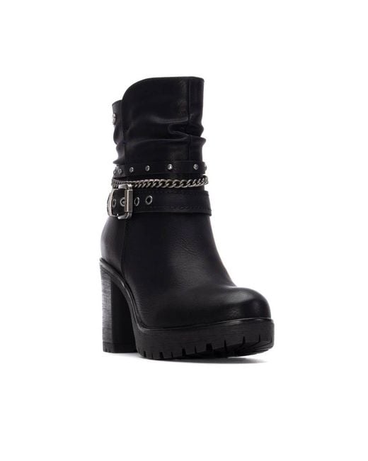 Xti Black Heeled Ankle Booties Refresh Collection