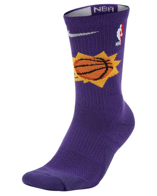 Nike Purple Phoenix Suns Elite Team Crew Socks for men