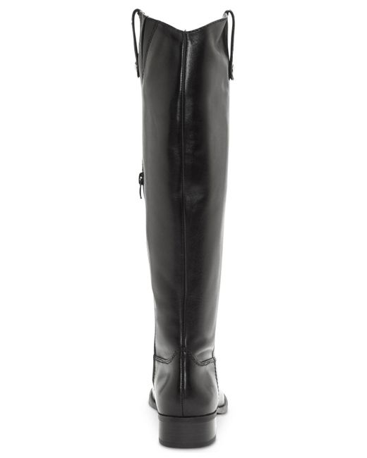 wide calf leather riding boot