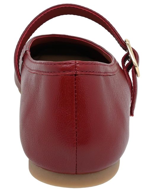 INC International Concepts Red Lannettee Mary Jane Flats