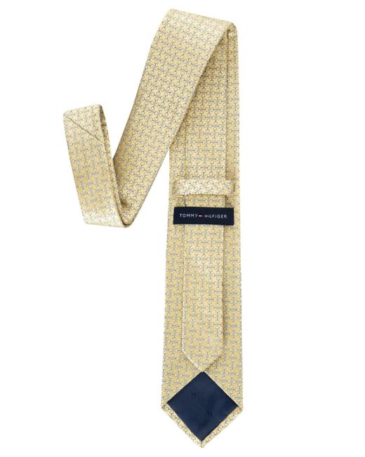 Tommy Hilfiger Yellow Derby Horse Bits Tie for men