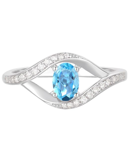 Macy's Metallic Lab Grown Multi Gemstone Ring