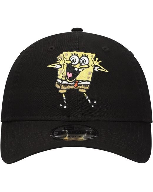 KTZ Black Spongebob Squarepants 9twenty Adjustable Hat for men