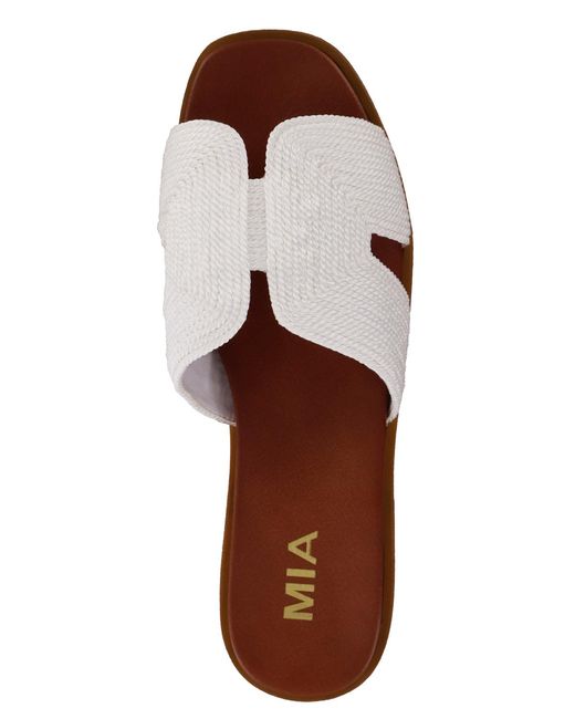 MIA Brown Dia Flat Sandals