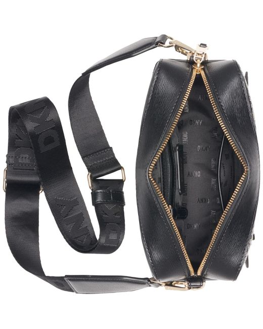 DKNY Black Bryant Ave Small Logo Camera Bag