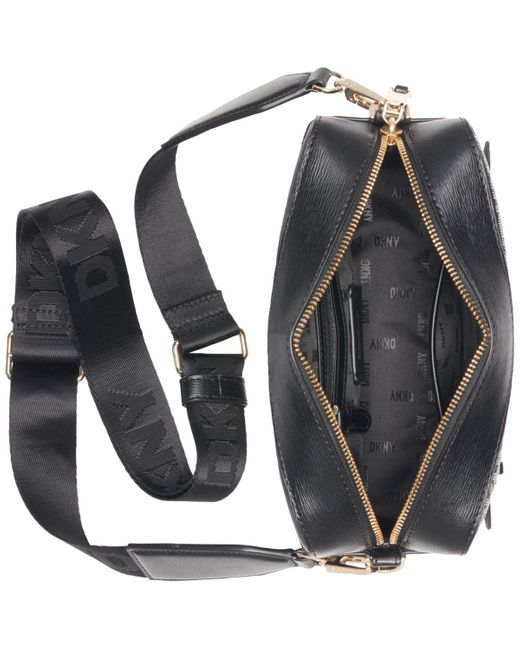 DKNY Black Bryant Ave Small Logo Camera Bag