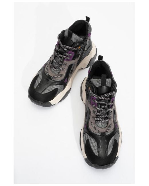 Prologue Shoes Gray Lowel Sneaker Boot