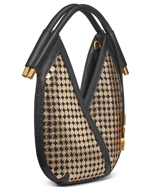 Donna Karan Black Baldwin Sequin Micro Crossbody Bag