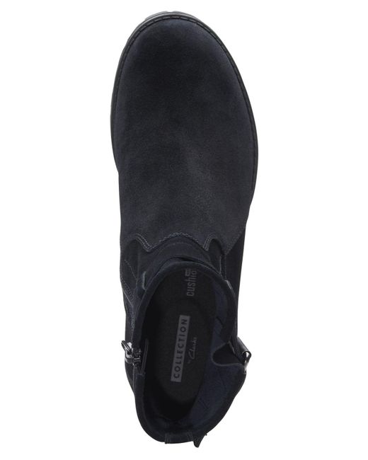 clarks black booties
