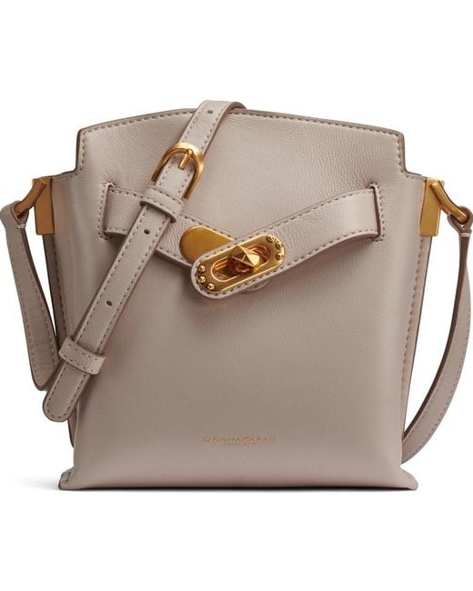 Donna Karan Gray Bridgehampton Turnlock Crossbody