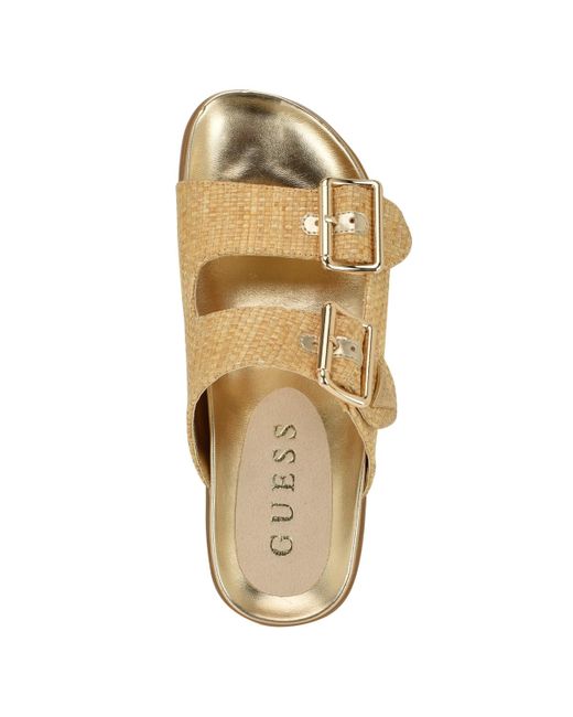Guess Multicolor Fasten Double-buckle Footbed Sandals