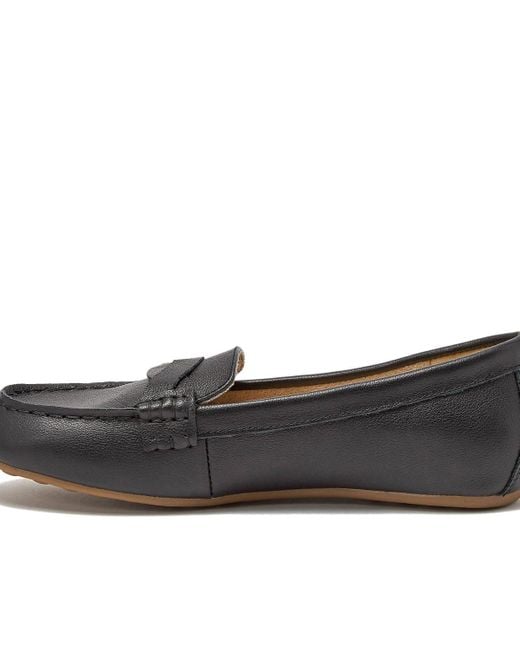 Lands' End Gray Wide Width Comfort Suede Leather Slip On Loafer Shoes