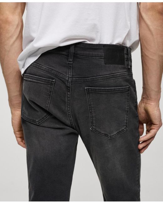 Mango Gray Jude Skinny-fit Jeans for men