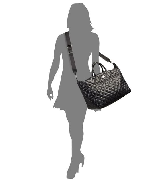 DKNY Black Lyla Web Strap Weekender