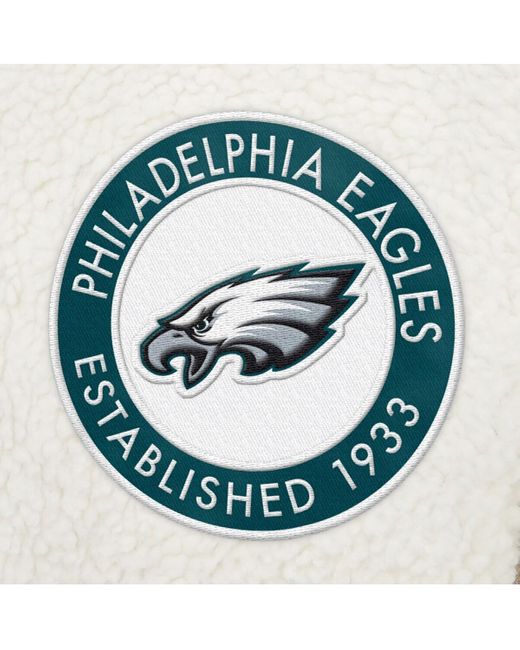 Tommy Hilfiger White Philadelphia Eagles Jordan Sherpa Quarter-zip Sweatshirt for men