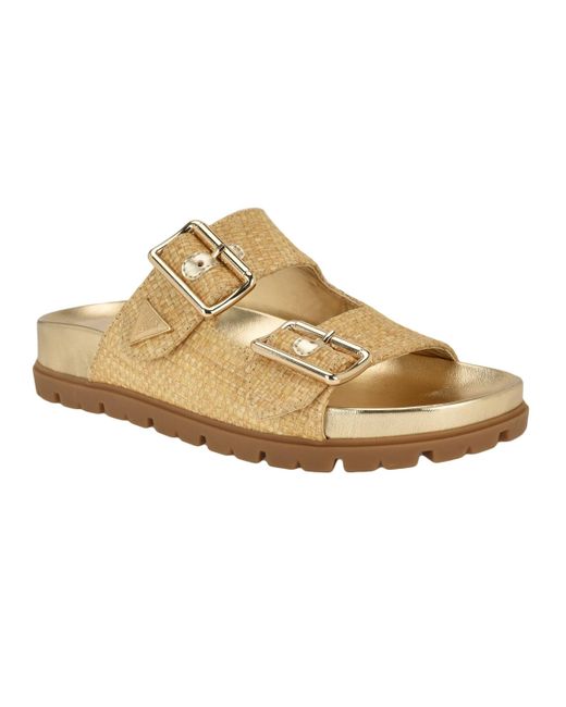 Guess Multicolor Fasten Double-buckle Footbed Sandals