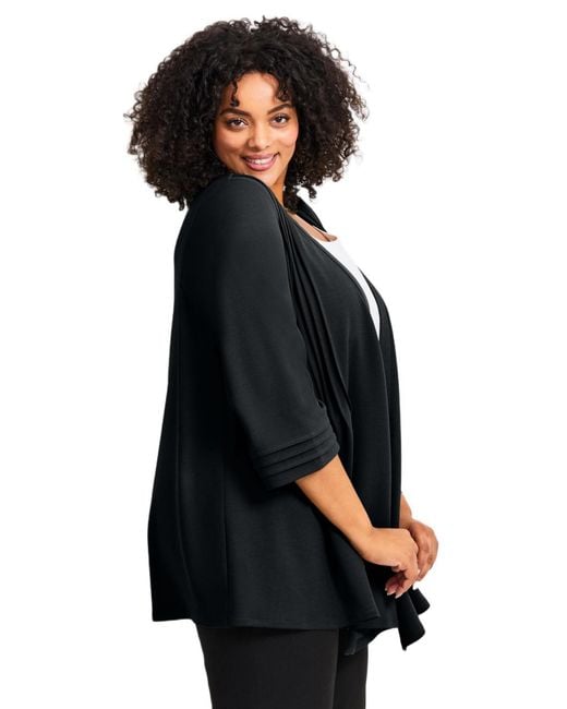 Avenue Black Plus Size Cascade Jacket