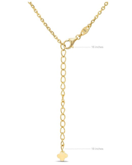 DEVATA Metallic Clover Chain Necklace