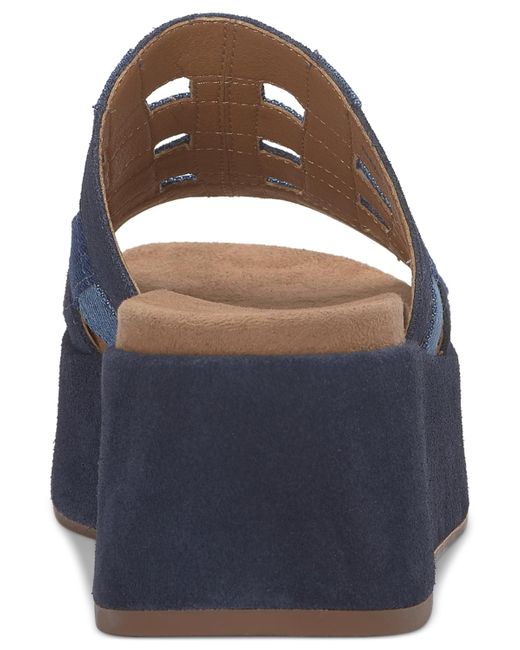 Lucky Brand Gray Ulrich Strappy Woven Flatform Wedge Sandals