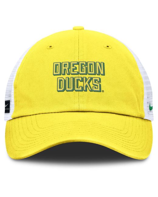 Nike Yellow Oregon Ducks 2025 Gameday On-field Club Adjustable Trucker Hat for men