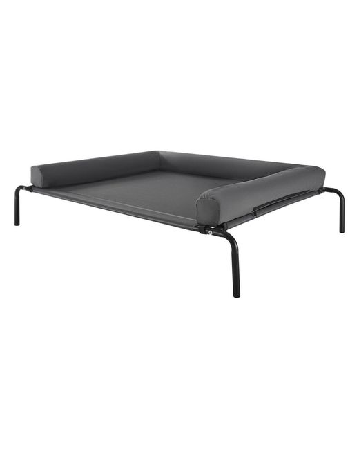 Cozito Black Steel Frame Portable Elevated Pet Cot