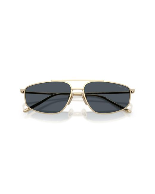 Prada Blue Rectangle Sunglasses