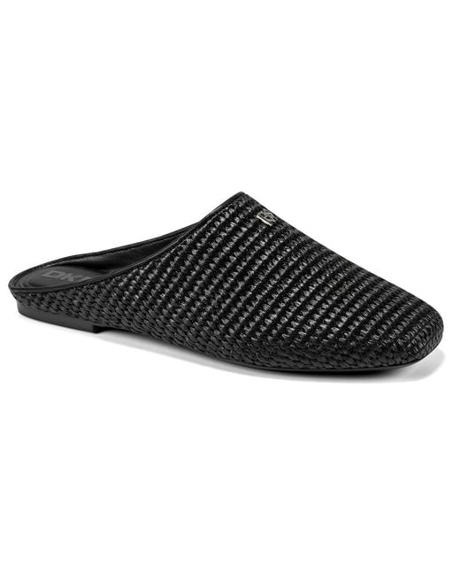 DKNY Black Delmar Mule Flats