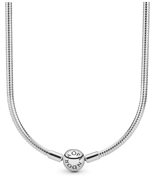 Pandora Metallic Moments Sterling Snake Chain Necklace