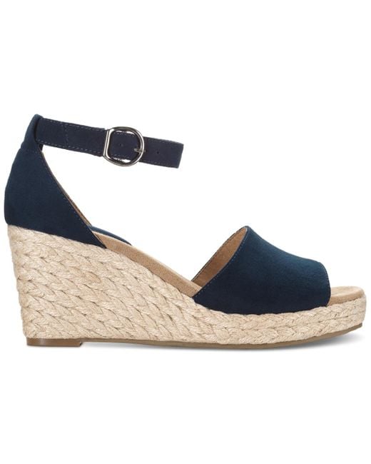 Style & Co. Blue Seleeney Wedge Sandals