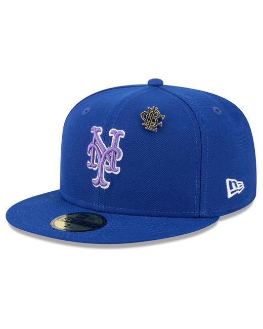 KTZ Blue New York Mets 2025 Big League Chew 59fifty Fitted Hat for men