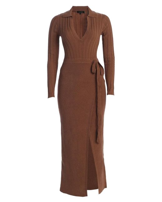 JLUXLABEL Brown Emma Knit Maxi Dress