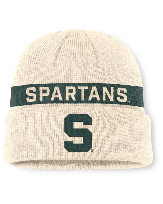 Nike Natural Michigan State Spartans Peak Primetime Utility Cuffed Knit Hat for men