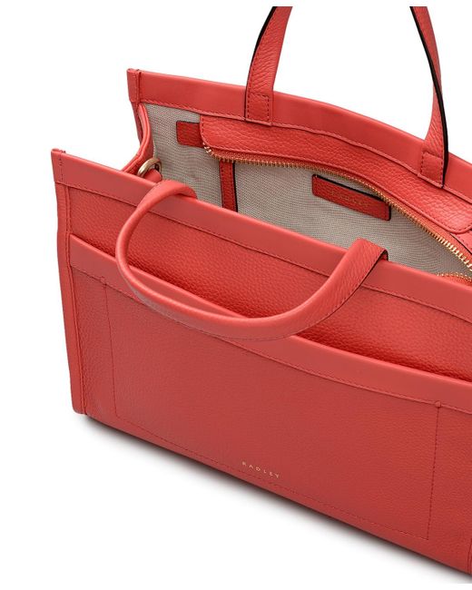 Radley Red Alba Place Medium Zip Top Grab Bag