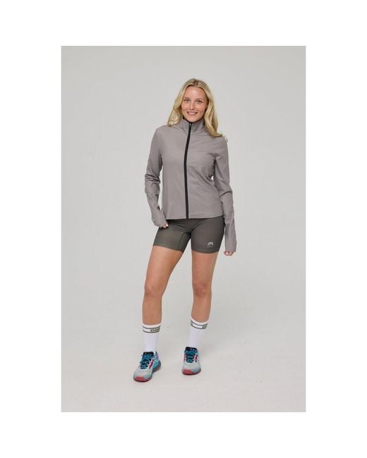 OOSC Gray Infinite Cropped Zipped Jacket