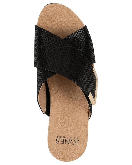 Jones New York Multicolor Elzaa Slip-on Crisscross Dress Sandals