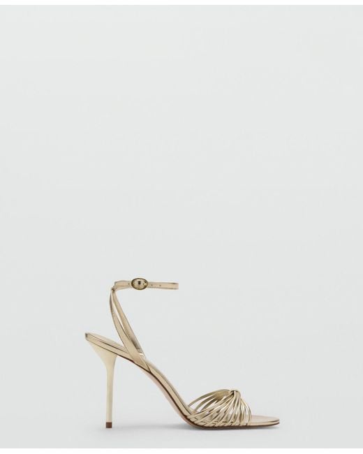 Mango Natural Straps Heeled Sandals