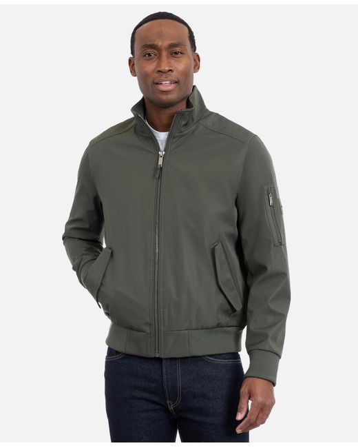 Calvin Klein Gray Ripstop Bomber Jacket for men