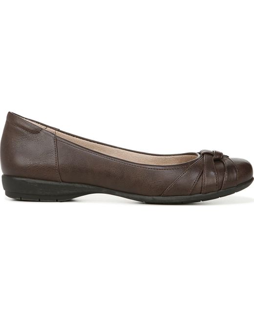 dark brown ballerina flats