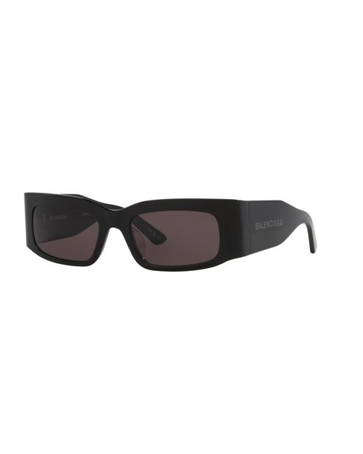 Balenciaga Black Rectangle Sunglasses