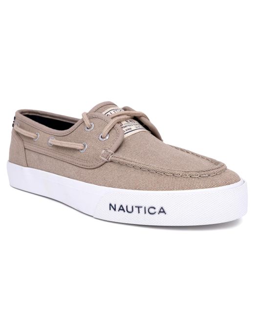 Nautica White Spinnaker Boat Slip-on Shoes for men