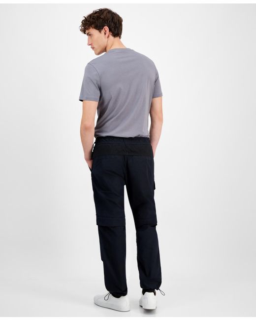 Boss Blue Hugo By Glenn Drawstring Cargo Pants for men