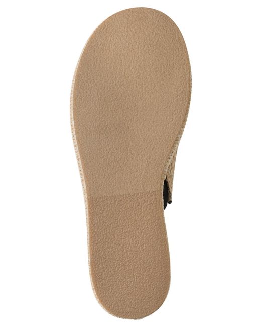 DKNY Natural Conrad Slip-on Wedge Sandals