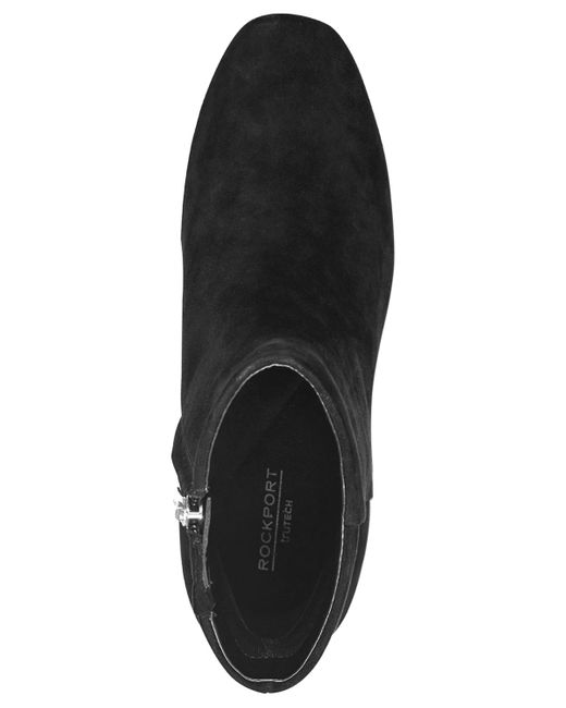 Rockport Black Okaeli Zipper Booties