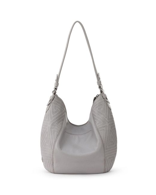 The Sak Sequoia Leather Hobo in Gray - Lyst